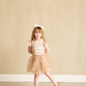 Tutu rok meisje shiny beige House of Jamie