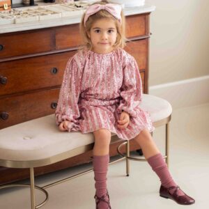 House of Jamie meisjes top rose mauve roze