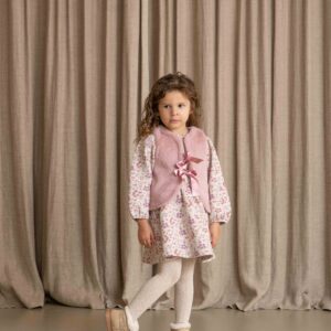 House of Jamie meisjes bodywarmer mauveglow lila fake fur