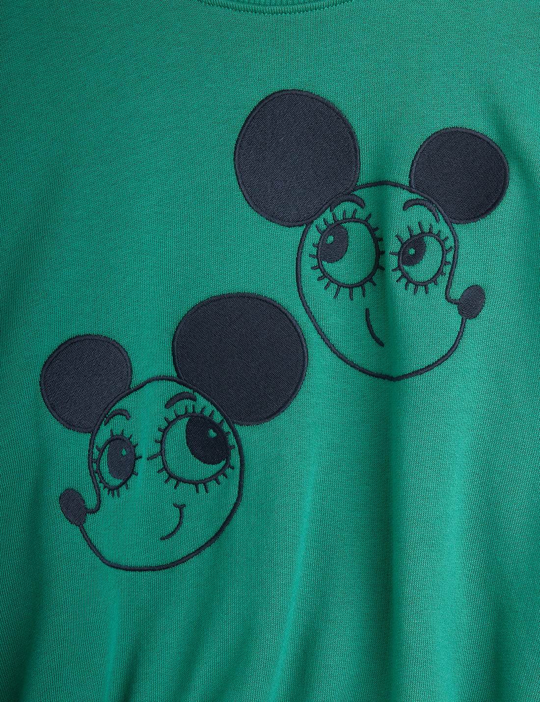 Groen sweatshirt geborduurde Ritzratz patch - Afbeelding 4
