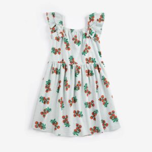 Bobo Choses Juicy Tomatoes All Over Ruffled Dress lichtblauw