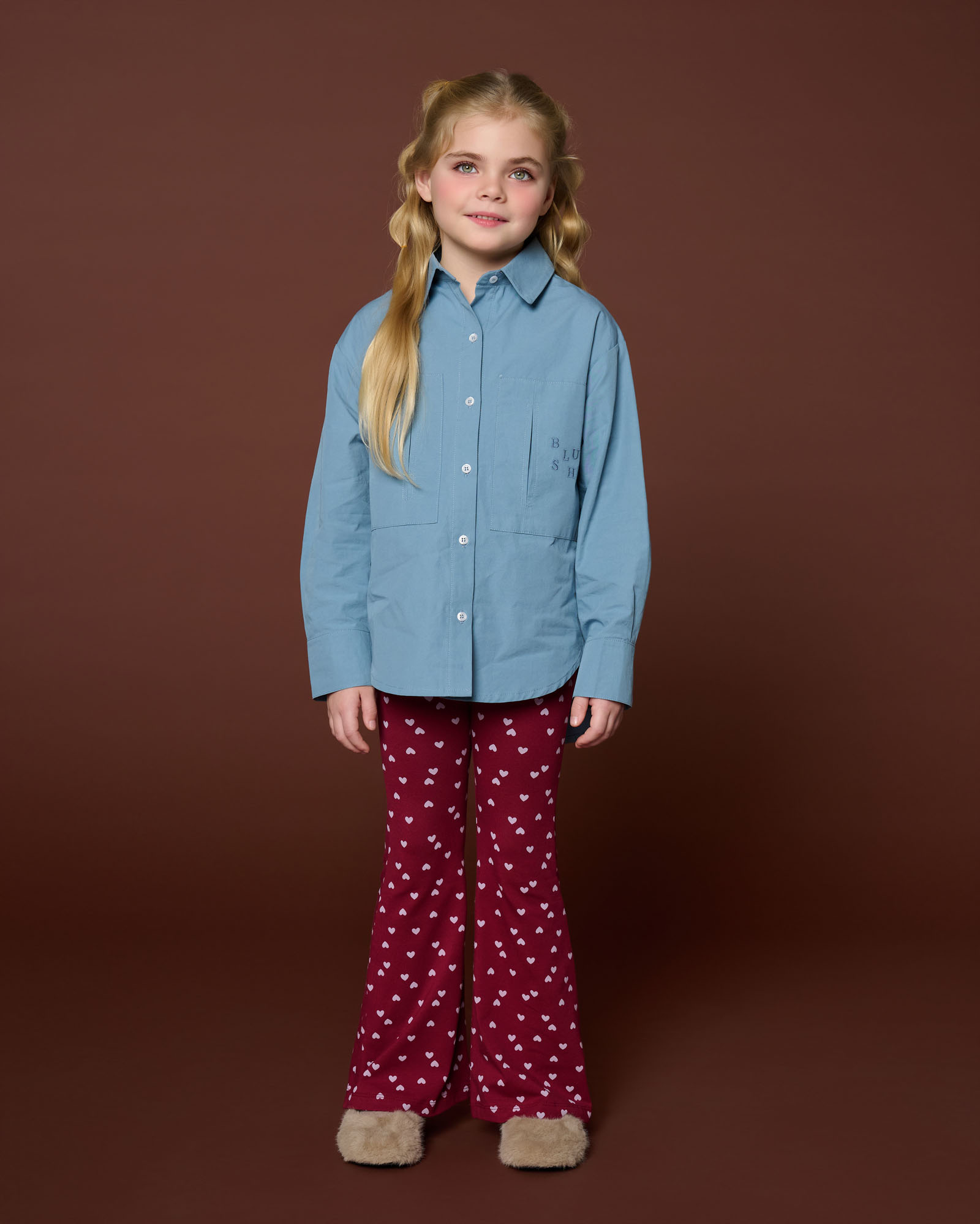 Bowie Flared Pants Hearts AOP 3