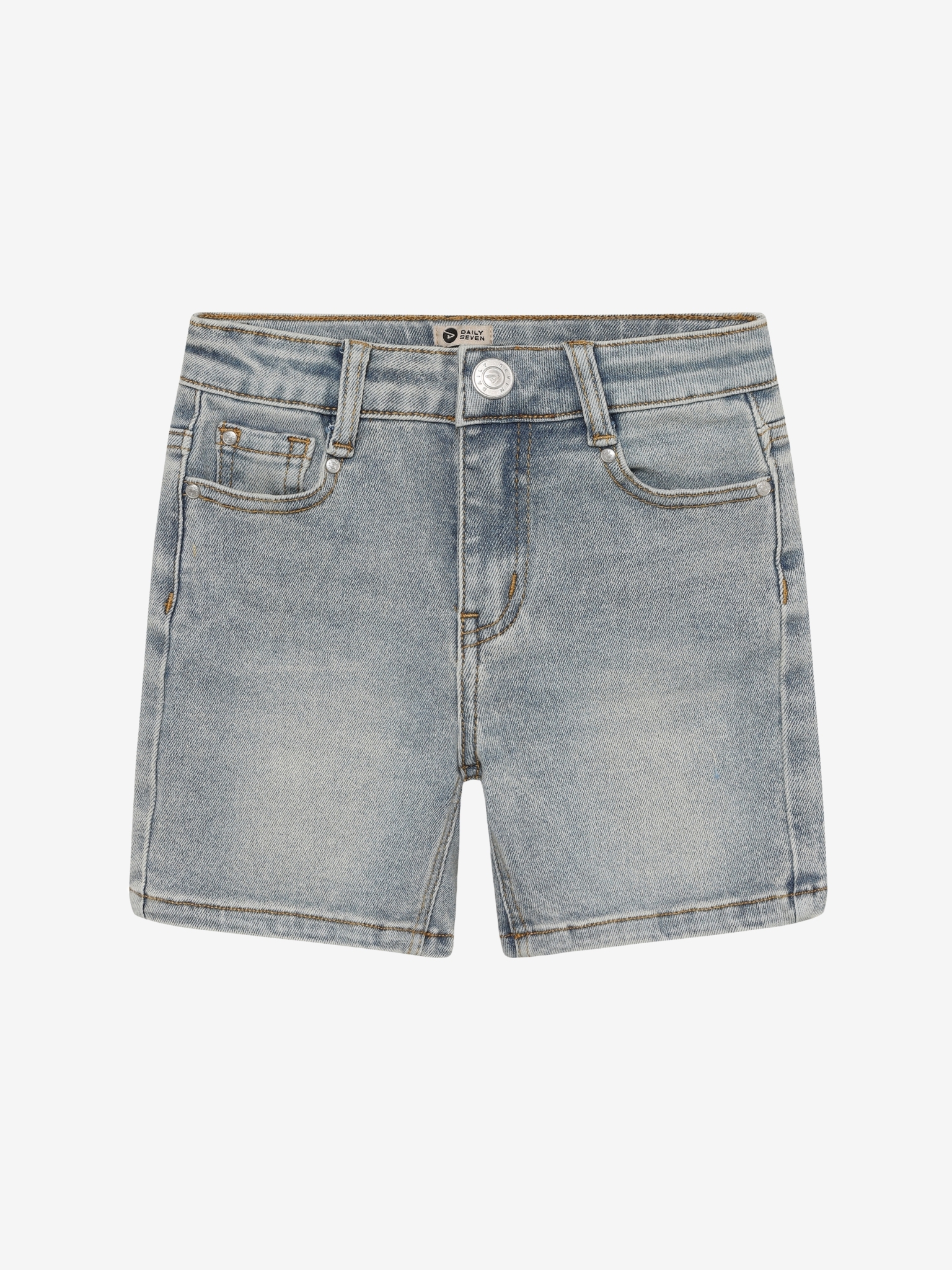 Daily7 jongens denim short marine voorkant