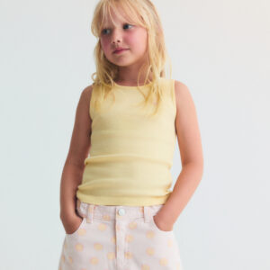 Smiley Tee Soft Lemon