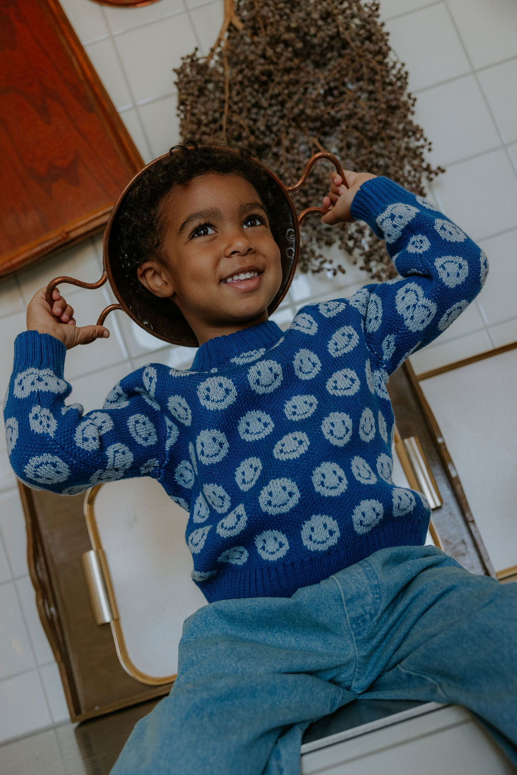 F2077 - BON CASHMERE EMOJI PULLOVER - INSIGNIA BLUE - Extra 2