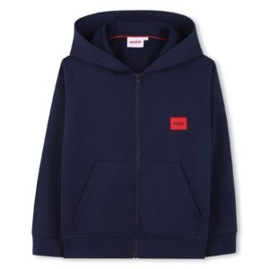 Hugo hooded cardigan blauw
