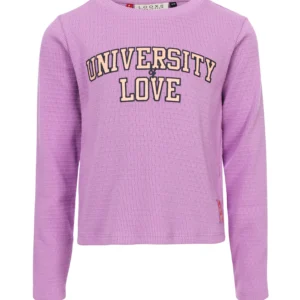 Longsleeve cropped lila slub jersey