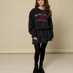Meisjes skort antra krinkel met washed look en elastische tailleband