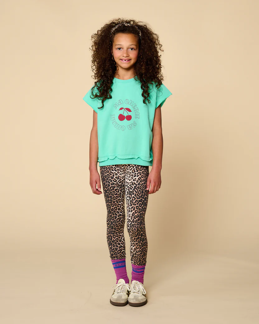 Meisjes sweater top licht mint Ma Cherie