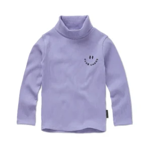 Sproet en Sprout Rib Turtle Neck Purple Crayon Cloud