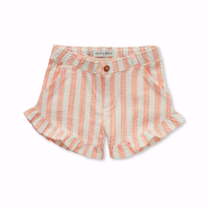 Ruffle short small stripe Off-white primary
