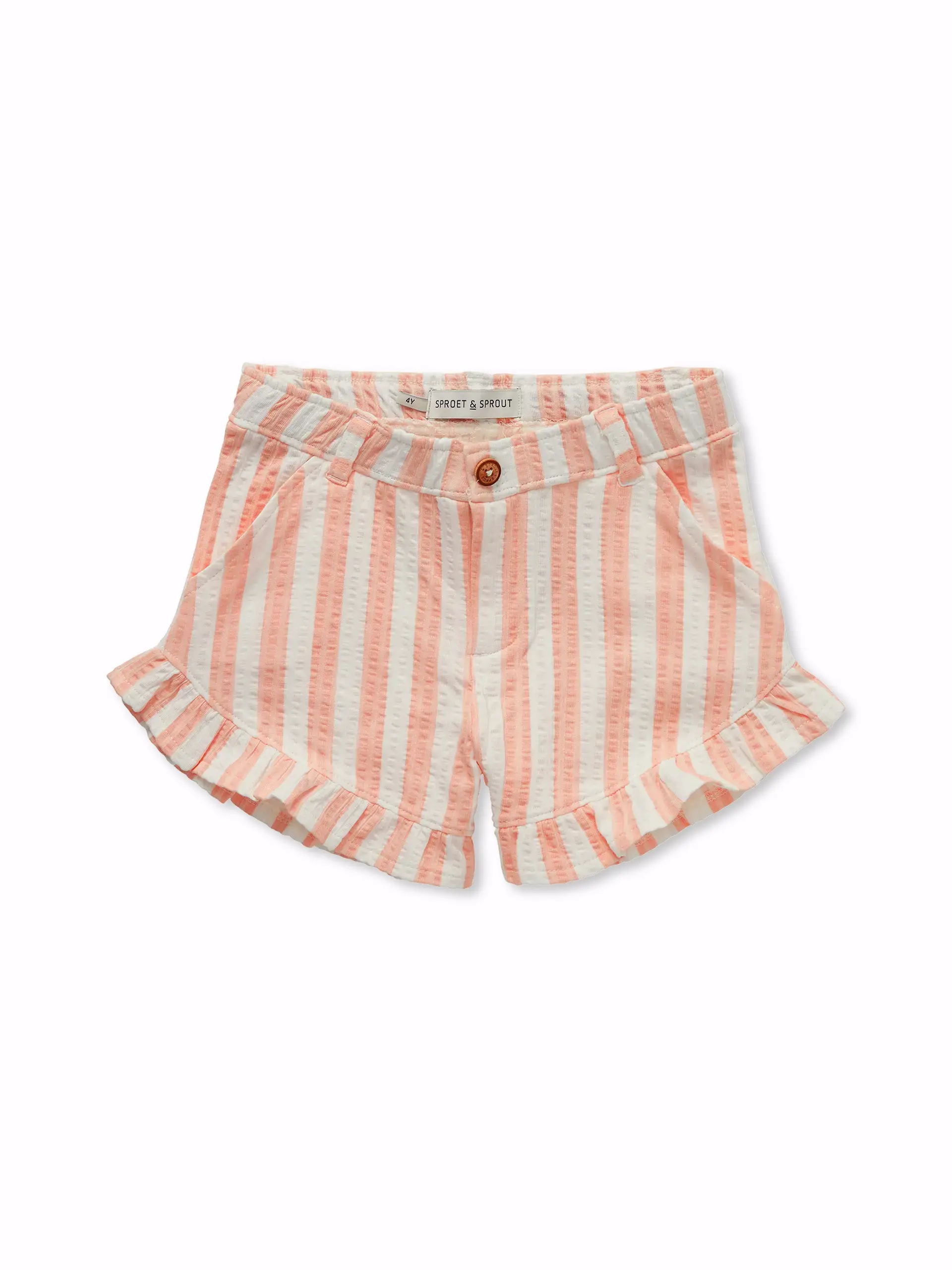 Ruffle short small stripe Off-white primary