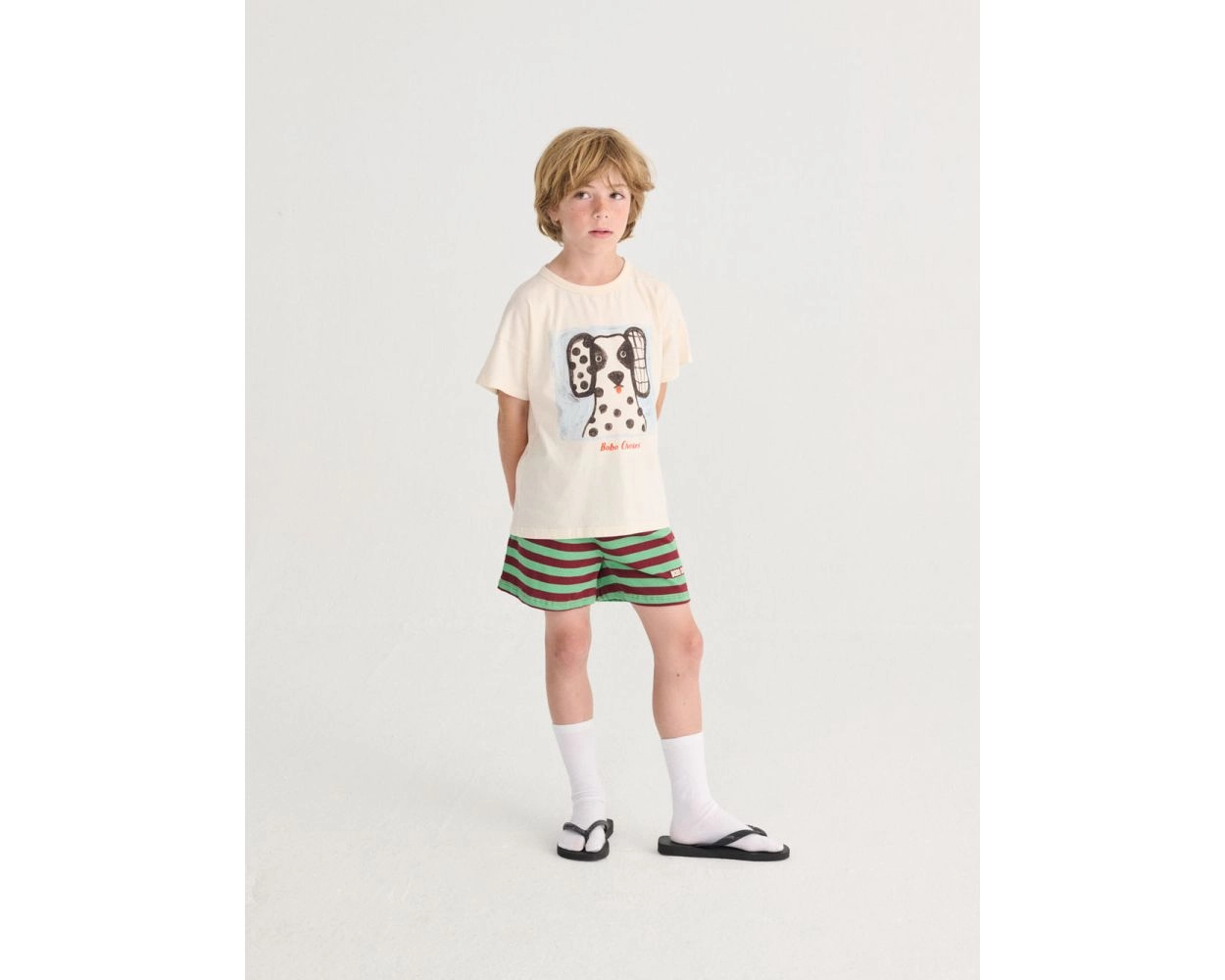 Striped Shorts Green Bobo Choses