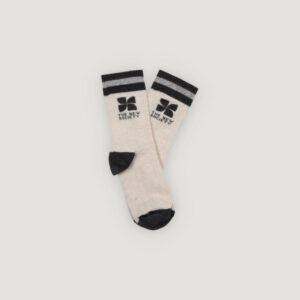 TNS Logo Socks Whisper White Melange