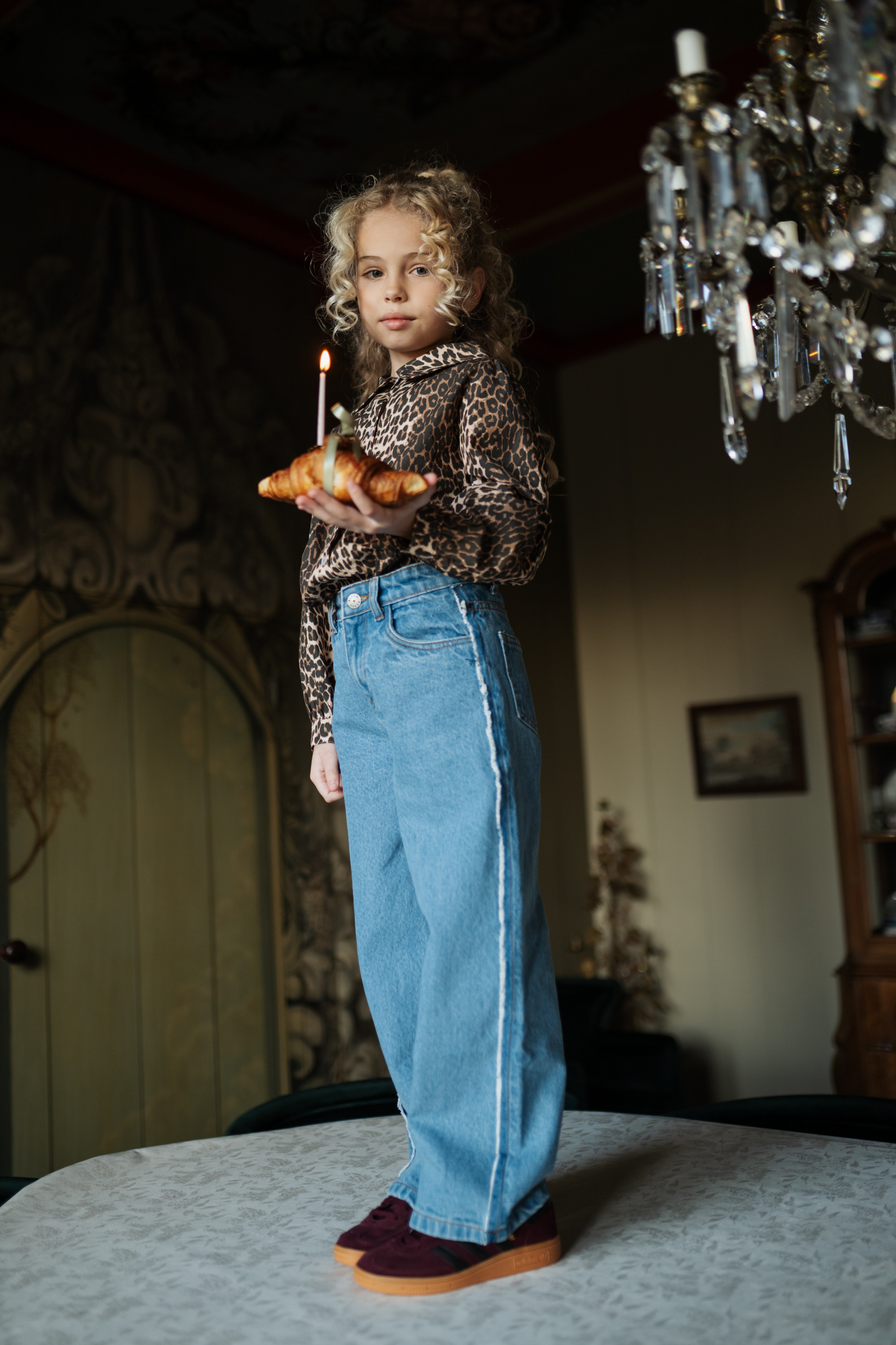 Wide leg Jeans Mid Blue 2