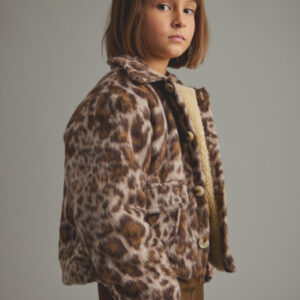 animal print jacquard jacket animal