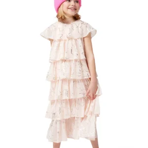 Roze meisjes muts met dubbele pompon en glitter – Billieblush
