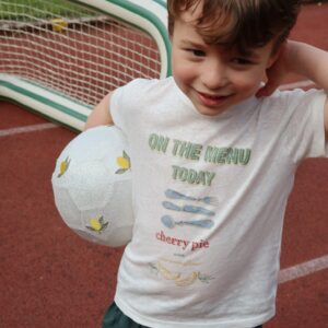 Konges Slojd T-shirt creme piscina blu pool