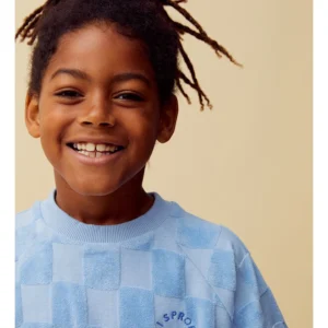 Raglan Sweatshirt Terry Blocks Forever Blue Sproet en Sprout