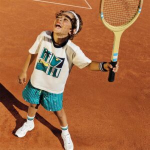 Jongens T-shirt wit met tennis - Kids Around