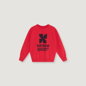 The New Society logo sweatshirt red chinese
