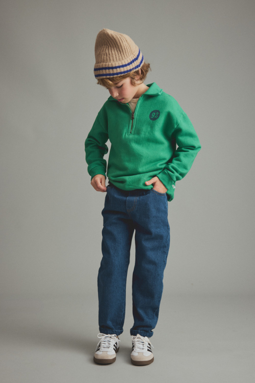 washed color denim pantsdenim